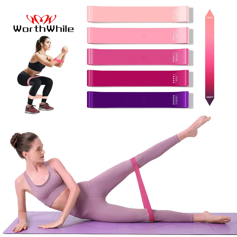 WorthWhile Elastic Resistance Bands Yoga Training Gym Fitness Gum Pull Up Assist Rubber Band Crossfit Exercise Workout Equipment