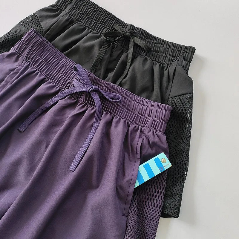 Women's Yoga Shorts High Waist Sport Fitness 2 in 1 Workout Shorts Running Pants Sports Shorts Casual Gym Quick Drying Shorts